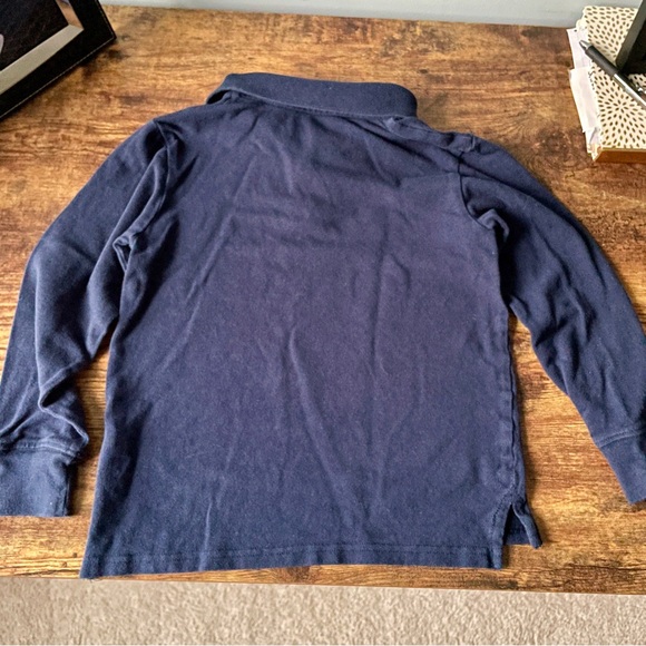 The Children’s Place boys long sleeve navy polo shirt Medium 7/8 - Picture 5 of 7